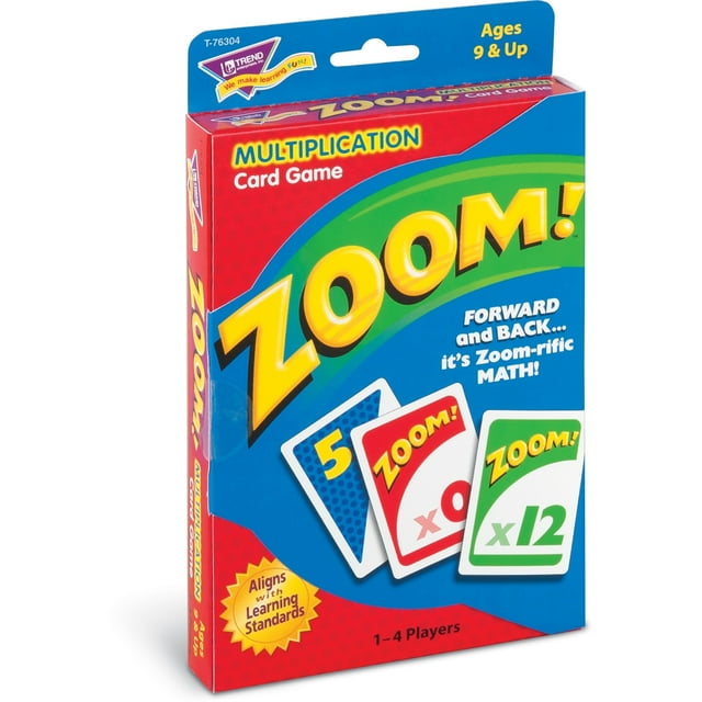 Trend Enterprises® Zoom Math Card Game, Ages 9 And Up