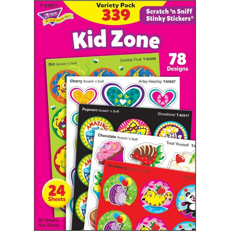 Trend Kid Zone Scratch 'n Sniff Stinky Stickers Trend Kid Zone Scratch 'n Sniff Stinky Stickers