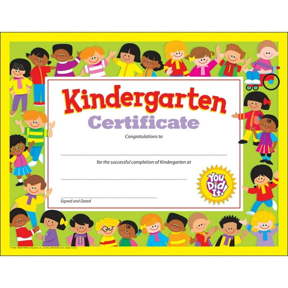 Kindergarten Certificate , 30 ct