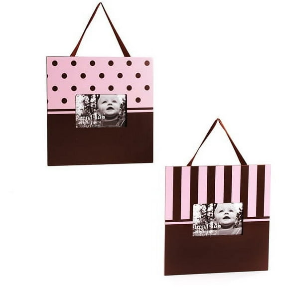 Trend Lab Brown And Pink Dot And Stripe