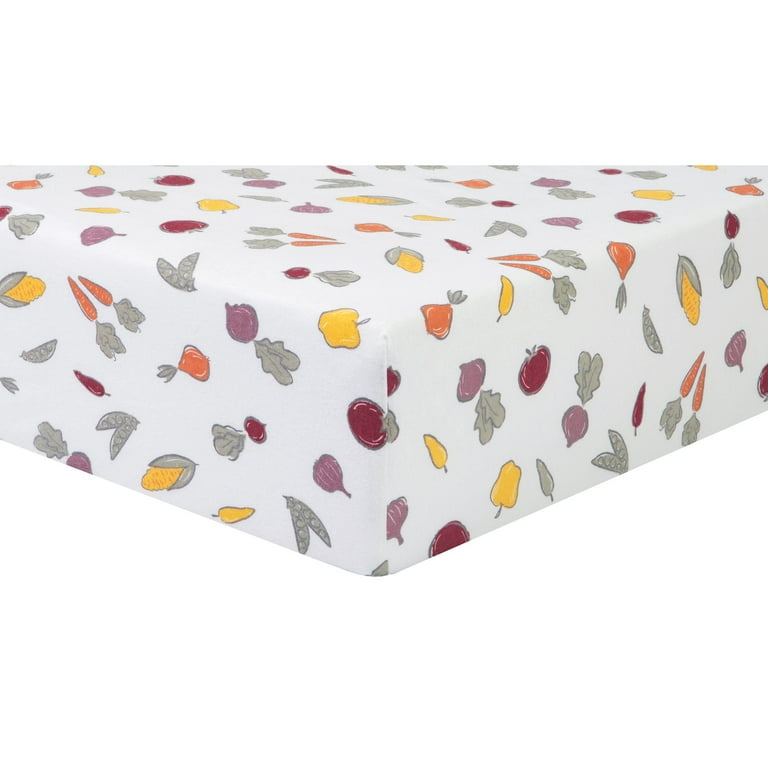 Trend Lab Cotton Flannel Infant Fitted Crib Sheet Farmers Market Walmart