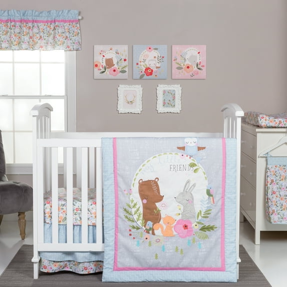 Trend Lab My Little Friends 6 Piece Crib Bedding Set