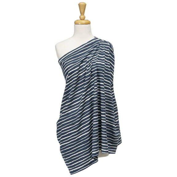 Trend Lab Navy Stripe Multi-Use Nursing Cover allows you to nurse discreetly and fashionably.