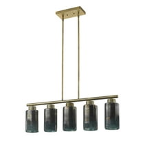 Trend Lighting TP20051BR Monet 5-Light Brass Pendant