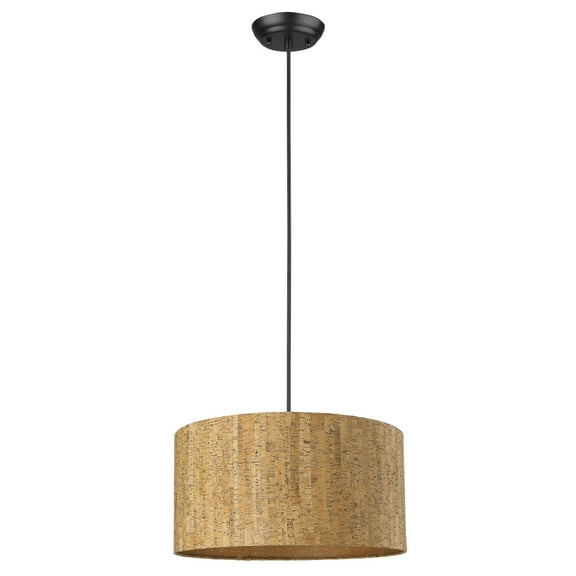 Trend Lighting TP30090BK Lisbon 1-Light Matte Black Pendant