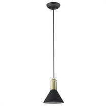 Trend Lighting TP30101BK 7.5 in. Ingo 1-Light Matte Black Pendant