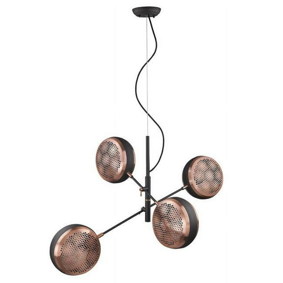 Trend Lighting TP30122BK Tholos 4-Light Matte Black Pendant