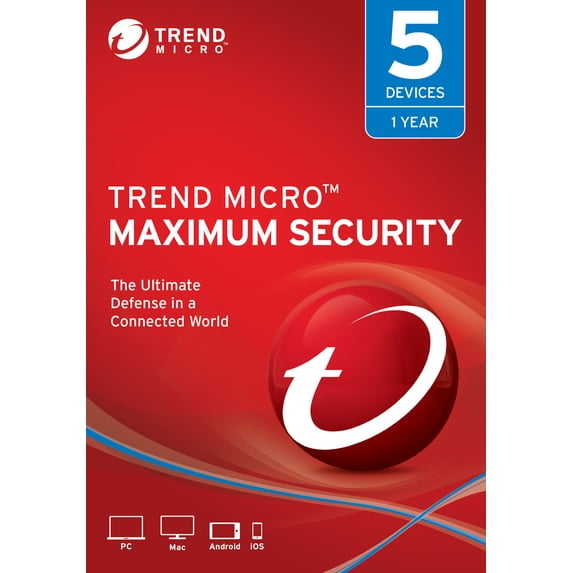 Trend Micro Maximum Security 5 Users 1 year subscription [Digital ...