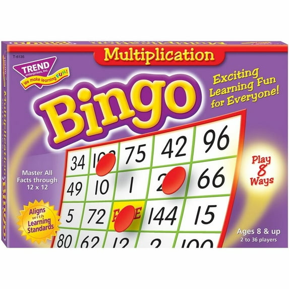 Trend Multiplication Bingo Game