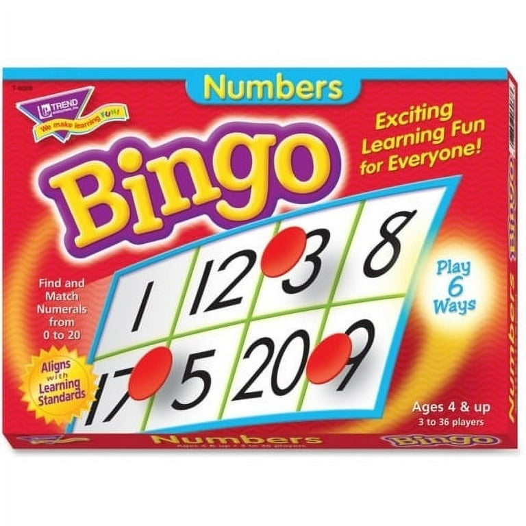 Trend Numbers Bingo Learning Game - Theme/Subject: Learning - Skill Learning: Number - 4-7 Year Trend Numbers Bingo Learning Game - Theme/Subject: Learning - Skill Learning: Number - 4-7 Year