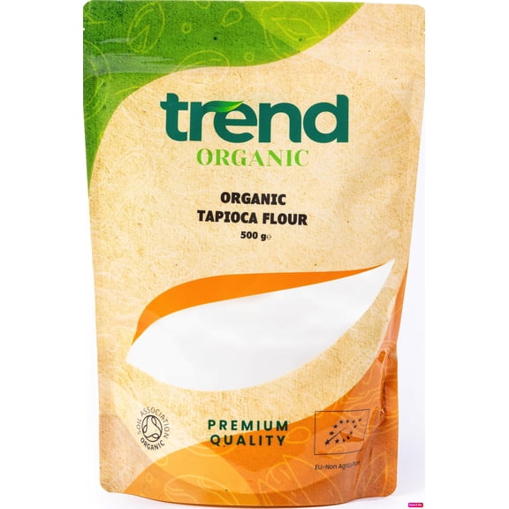 Trend Organic Tapioca Flour 500g- Perfect for Cooking or as Thickening Agent for Sauces and Soups- Certified Organic, Vegan, Sustainably Sourced, Non-GMO, No Additives No Preservatives, Raw
