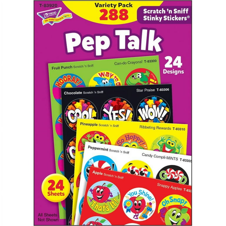 Trend Pep Talk Scratch 'n Sniff Stinky Stickers Trend Pep Talk Scratch 'n Sniff Stinky Stickers