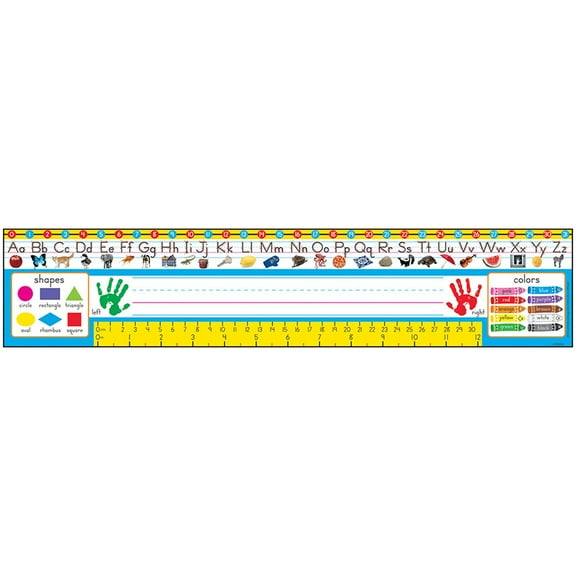 TREND PreK-1 Zaner-Bloser Desk Toppers Ref. Name Plates, 36 ct