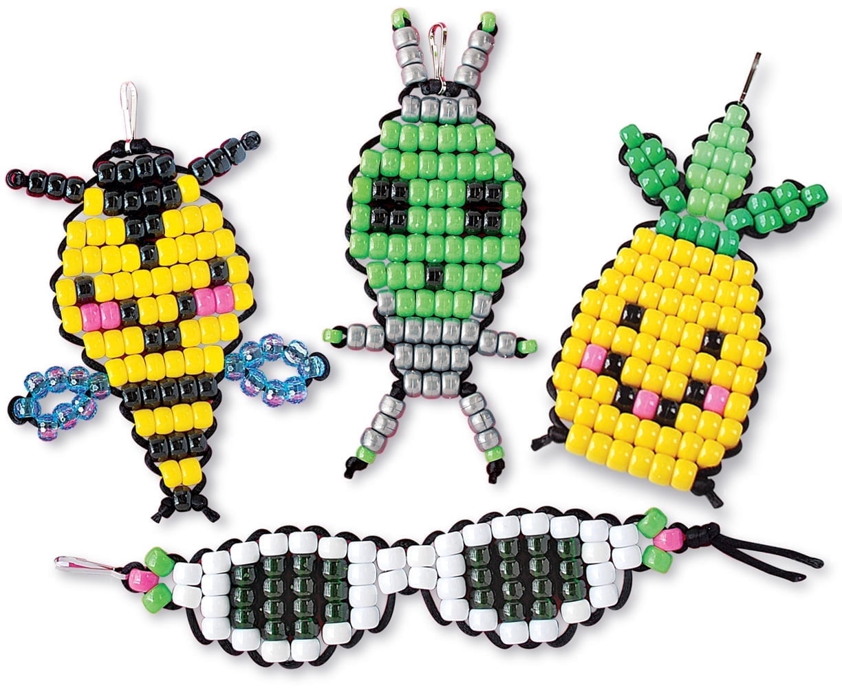 The Beadery - DIY Beaded Backpack Buddies Kit, Trend Setter - Makes 4 ...
