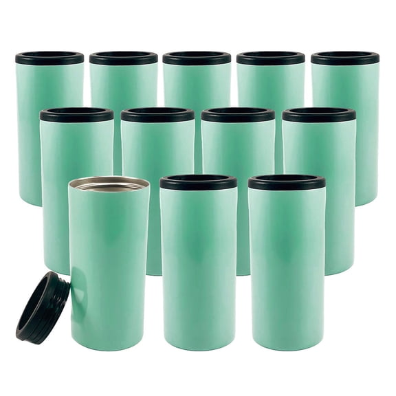 Trend Setters (Mint) 12 Oz Slim Can Cooler Bundle of Twelve (12) SSKOOLG12