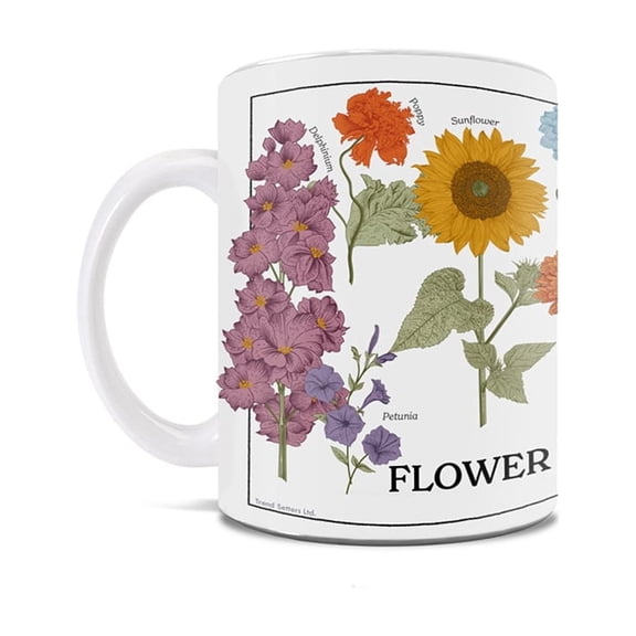 Trend Setters Original (Flower Garden) 11 oz White Ceramic Mug WMUG1815
