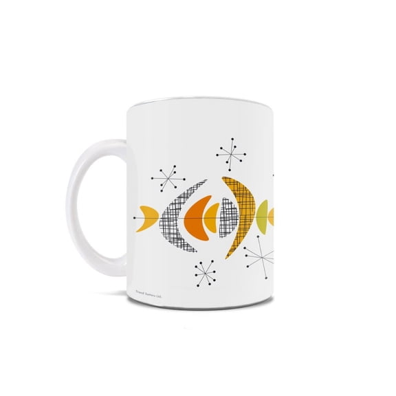 Trend Setters Original (Mid-Century Modern Atomic) 11 oz White Ceramic Mug WMUG1774