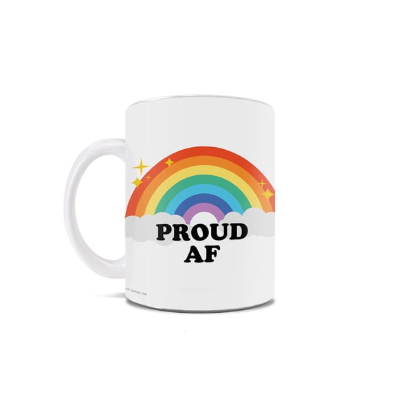 Trend Setters Original (Proud AF Rainbow Pride) 11 oz White Ceramic Mug WMUG1827