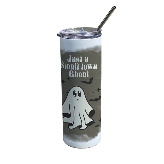 Trend Setters Originals (Small Town Ghoul) 20 oz Stainless Steel Travel Tumbler with Straw
