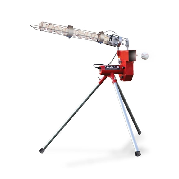Heater Sports Heavy-Duty Baseball Pitching Machine W/Bonus Ball Feeder - Accurate & Adjustable Pitching Machine for Kids, Teens, and Adults | Ideal for Baseball Training and Practice Sessions