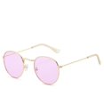 thumbnail image 1 of Trend Sunglasses Metal Frame HD Lenses Reflective Design Universal Fit Eye Protection Outdoors Shades Everyday, 1 of 2
