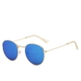 thumbnail image 1 of Trend Sunglasses Metal Frame HD Lenses Reflective Design Universal Fit Eye Protection Outdoors Shades Everyday, 1 of 2