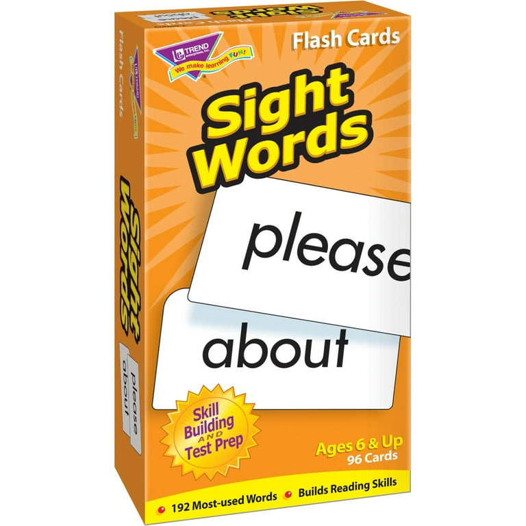 Trend Word Skill Building Flash Cards - Educational - 1 Each Trend Word Skill Building Flash Cards - Educational - 1 Each