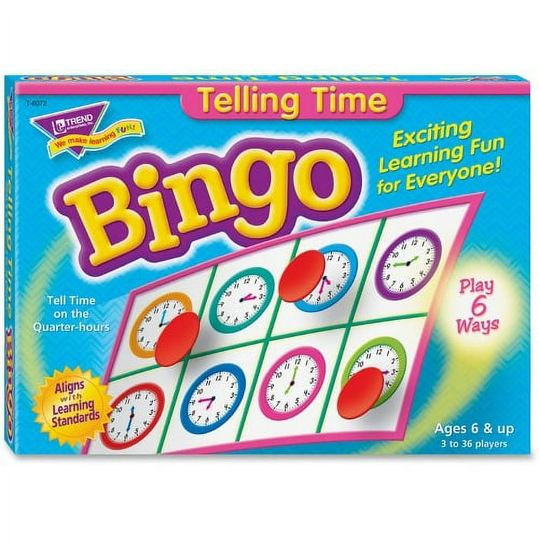 Trend Telling Time Bingo Game - Theme/Subject: Learning - Skill Learning: Time, Language - 6-8 Year Trend Telling Time Bingo Game - Theme/Subject: Learning - Skill Learning: Time, Language - 6-8 Year