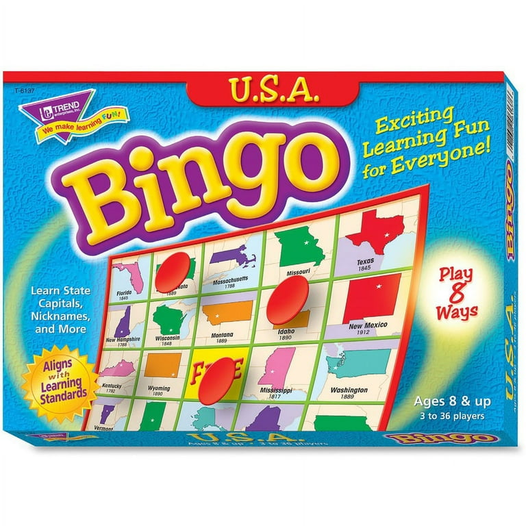 Trend U.S.A. Bingo Game - 8-13 Year Trend U.S.A. Bingo Game - 8-13 Year