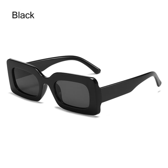 Trend UV400 Vintage Ladies Eyewear Women's Sunglasses Rectangle Sunglasses Men Sun Glasses Shades BLACK