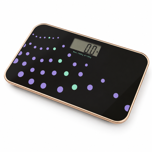 Trend Wave 700 Series Travel Digital Bathroom Body Weight Scale, 400 Lb Capacity