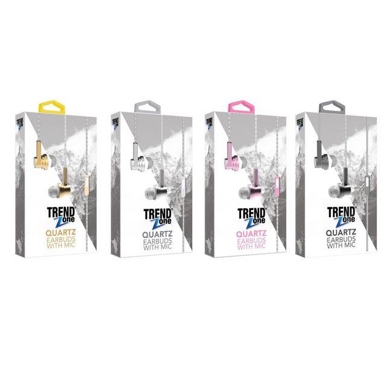 Trend Zone DDI Quartz Earphones, Earbuds with Mic, Assorted
