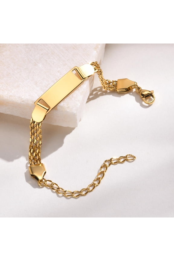 Trend large PVD Perfume women 14K Yellow Gold bracelet for men Mesh bracelet bracelete sport