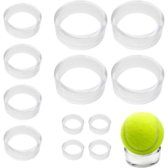 TrendMallOasis Assorted Sizes Clear Plastic Circular Display Rings, Multi-Size Acrylic Sphere Stand for Ball Gemstone Collectible Display