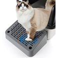 thumbnail image 1 of TrendMallOasis Wooden Leg Elevated Cat Litter Box Step, Sloped Groove Cat Litter Tracking Catcher Platform for Kitten & Senior Cats, 1 of 10