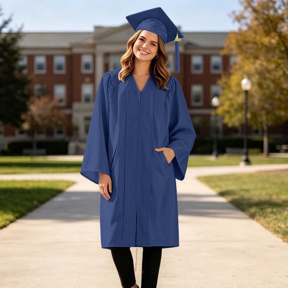TrendOFT Adult Graduation Gowns Woven Matte Finish With Pockets ...