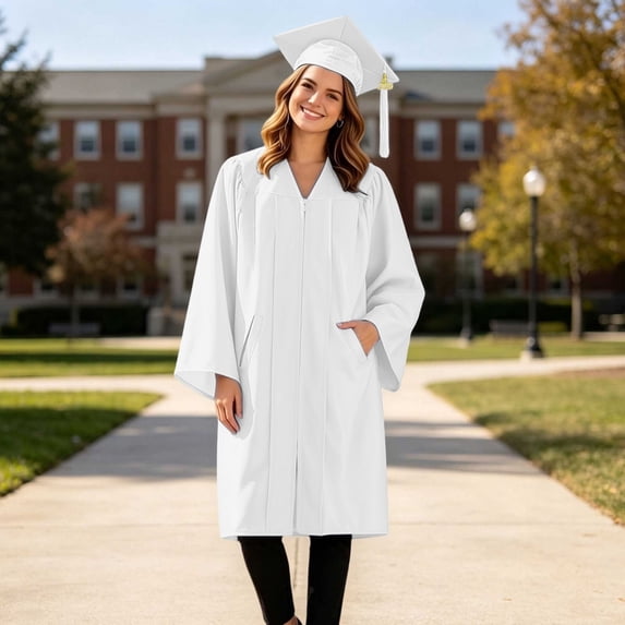 TrendOFT Adult Graduation Gowns Woven Matte Finish With Pockets ...