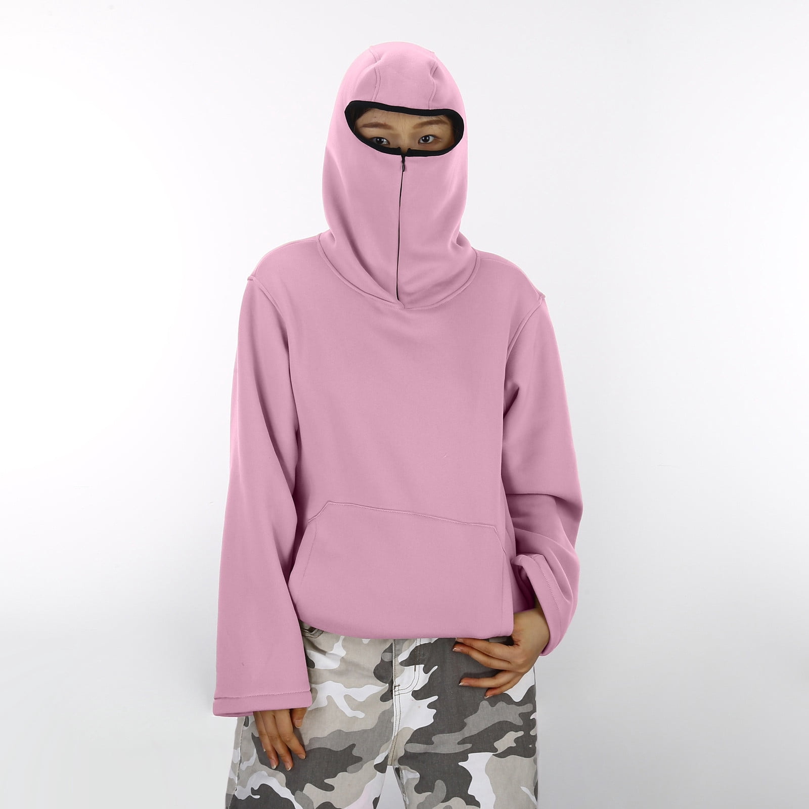 TrendOFT Balaclava Hoodie for Boys Girls Ninja Hoodies with Mask