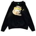 thumbnail image 1 of TrendOFT Cute Cat Embroidery Hoodies for Women Girls Preppy Y2K Long Sleeve Oversized Animal Sweatshirt Top Black XL, 1 of 5
