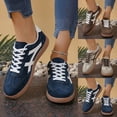 thumbnail image 1 of TrendOFT Fashion Sneakers for Women Non Work Shoes Comfortable Casual Tennis Sneakers Woman's Breathable Office Shoes Blue 36, 1 of 6