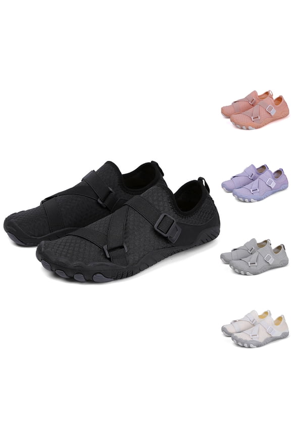 Hike Barefoot Shoes Women Waterproof Non High Top Chukka Boots Quick Dry Caual Trail Running Outdoor Sneakers Black 37