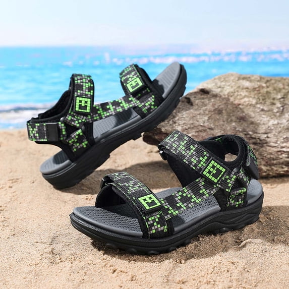 TrendOFT Kids Beach Sandals Spring Summer Fashion Outdoor Comfortable Soft Sole Breathable Casual Footwear Summer Sandal 5.5-6 Years