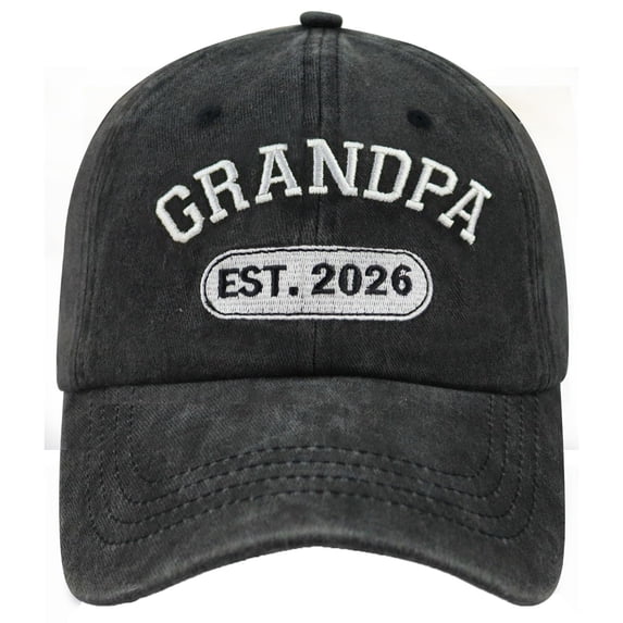TrendOFT Men's Baseball Caps Grandpa Adjustable Embroidered Baseball Cap Black One Size