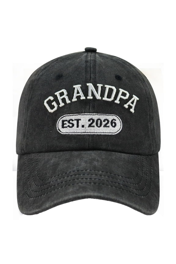 Men's Baseball Caps Grandpa Adjustable Embroidered Baseball Cap Black One Size