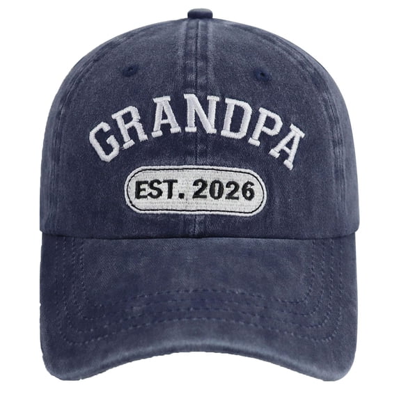 TrendOFT Men's Baseball Caps Grandpa Adjustable Embroidered Baseball Cap Navy One Size