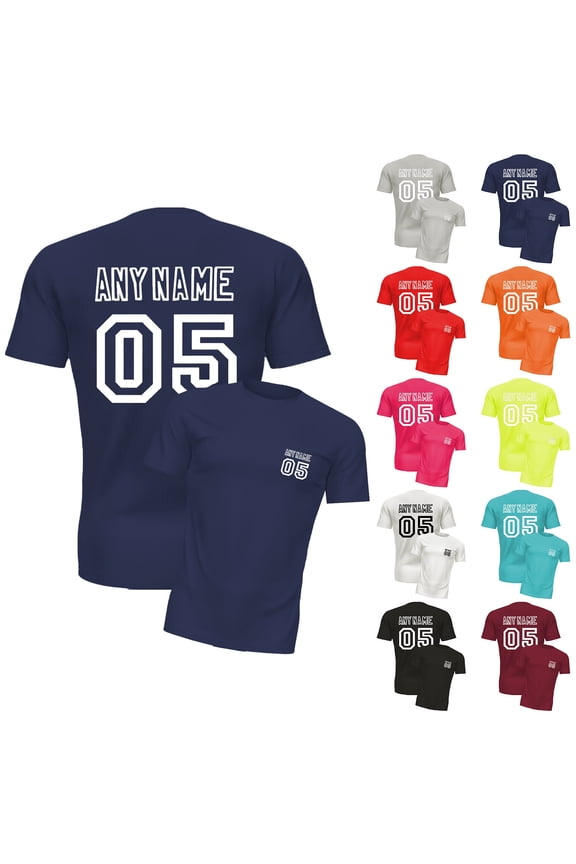 Mens Graphic Tees Custom Personal Name Team Style Printed Short Sleeve Crew Neck Loose Sport Casual Mens Tees Orange S