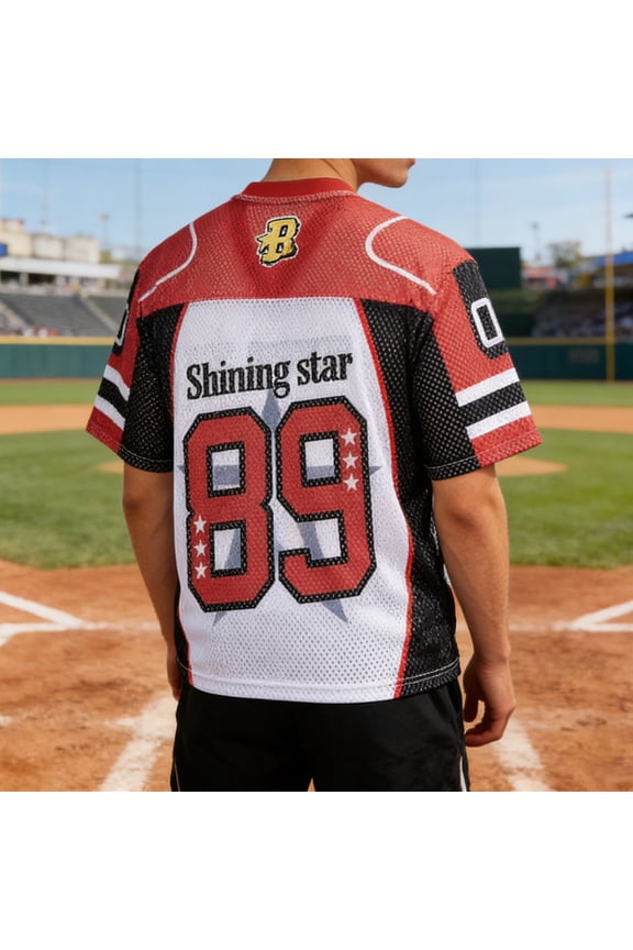 Mens Graphic Tees Sports Team Graphic Short Sleeve Tops Crew Neck Loose Fit Casual Athletic Everyday Fashion Apparel Mens Tees Red L