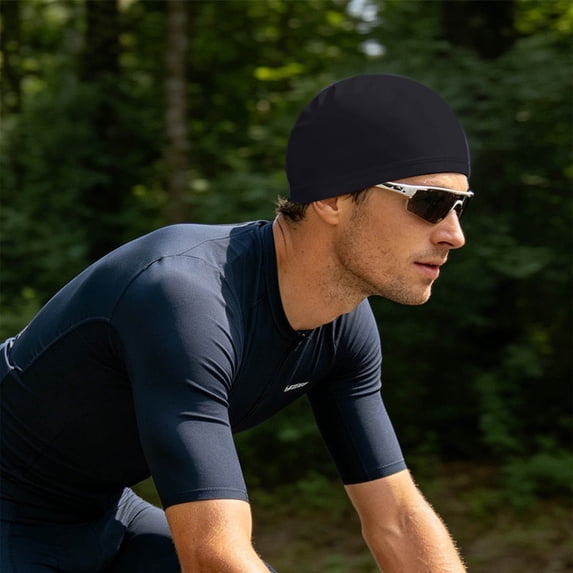TrendOFT Outdoor Sports Caps Windproof Sun Protection Sweat Absorbent Cycling Running Adjustable Hat Cycling Cap Black One Size