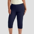 thumbnail image 1 of TrendOFT Plus Size Leggings for Women High Waisted Tummy Control Soft Lifting Yoga Pants for Gym Workout Navy XL, 1 of 4