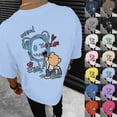 thumbnail image 1 of TrendOFT Shirts for Men Graphic Tees Rear Design Graphic Print Short Sleeve Crew Neck Loose Comfortable Tops Mens Tees Black XXXL, 1 of 8